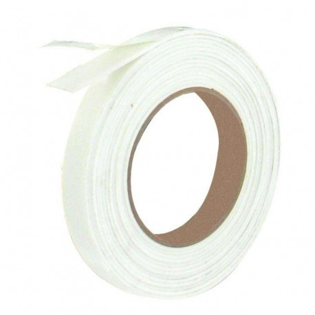 ROULEAU ADHÉSIF DOUBLE FACE MOUSSE 18MMX5M BLANC