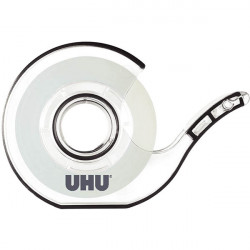 ROULEAU ADHÉSIF TRANSPARENT UHU 19MMX30M + DÉVIDOIR