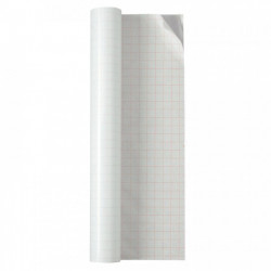 ROULEAU DE PELLICULE ADHÉSIVE CRISTAL  COUVRE LIVRE QUALITÉ STANDARD, 10 X 0,60 M
