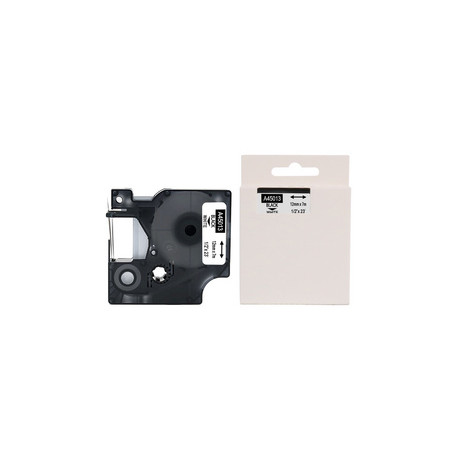 RUBAN  A MARQUER D1 45013 12 MM X 7 M BLC/NOIR  S0720530 P/DYMO D1 (+18510)