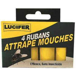 RUBAN ATTRAPE MOUCHES PQT DE 4
