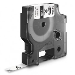 RUBAN ÉTIQUETTES RHINO VINYLE IND 19mmx5,5m NOIR/BLANC 18445 DYMO 18445