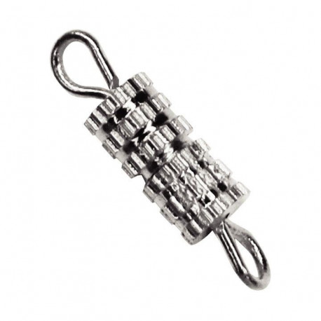 SAC 20 FERMOIRS A VIS COLORIS ARGENT