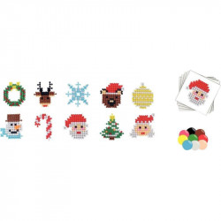 SAC DE 1500 AQUA PERLES 10 MOTIFS THÈME NOEL