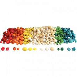 SAC DE 300 PERLES EN BOIS SCANDINAVES