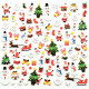 SAC DE 314 STICKERS 3D NOEL
