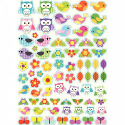 SACHET 260 GOMMETTES NATURE ASSORTIES