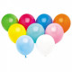 BALLONS DE BAUDRUCHE SACHET DE 100 COULEURS ASSORTIES DIAM22CM RECOMMANDE POPUR GONFLAGE A L HELIUM