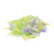 PLUME PASTEL SACHET DE 100 GRAMMES ASSORTIS JAUNE VERT VIOLET BLANC ROSE BLEU CIEL 10X15 CM