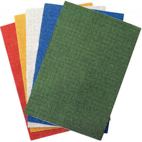 SACHET DE 5 FEUILLES DE MOSAÏQUE EN MOUSSE FORMAT 21 X 31 CM