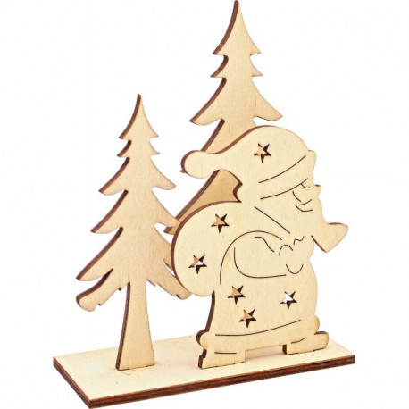 SCÈNE DE NOËL EN BOIS À ASSEMBLER