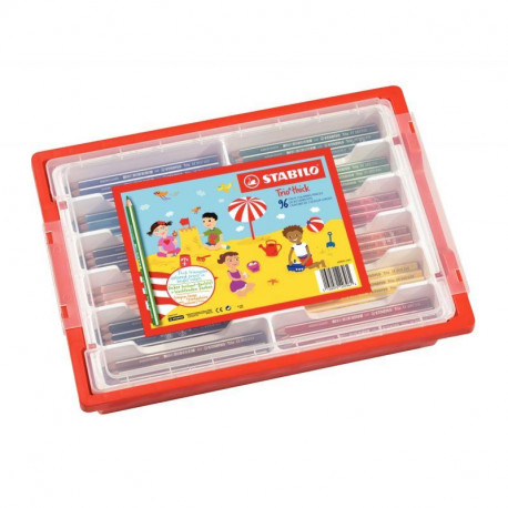 SCHOOLPACK 96 CRAYONS TRIO STABILO 203/96