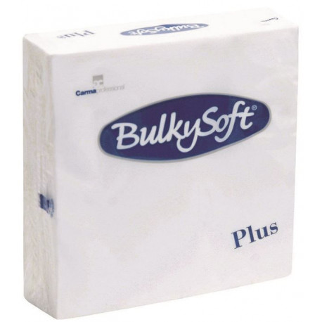 Serviette ouate double point 40x40cm blanche - Carton de 1680