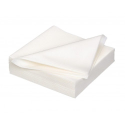 SERVIETTES AIRLAID non tissée 40X40cm BLANCHES P4 Colis de 800