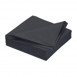 SERVIETTES AIRLAID non tissée 40X40cm NOIRE P4 Colis de 800