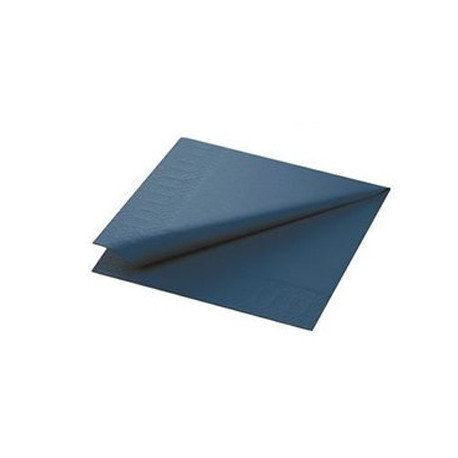 SERVIETTES OUATE 40X40CM 2 PLIS BLEU FONCÉ COLIS DE 1250