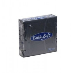 Serviettes ouate double point 40x40cm noir - Carton de 1440