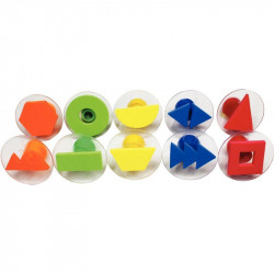 SET DE 10 TAMPONS D. 7,5 CM EVA LES FORMES