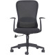 SIÈGE BASCULANT CENTRE BRENT NOIR DOSSIER RESILLE H60XL48CM ASSISE L50XP46CM SUPPORT LOMBAIRE REGLABLE - HAUTEUR ASSISE 43-53CM