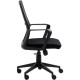 SIÈGE FAUTEUIL BASCULANT CENTRE ASTI NOIR DOSSIER RESILLE SUPPORT LOMBAIRE REGLABLE EN HAUTEUR L48XP50CM HAUTEUR ASSISE 47-57 CM