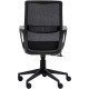 SIÈGE FAUTEUIL BASCULANT CENTRE ASTI NOIR DOSSIER RESILLE SUPPORT LOMBAIRE REGLABLE EN HAUTEUR L48XP50CM HAUTEUR ASSISE 47-57 CM