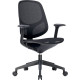 SIÈGE FAUTEUIL BASCULANT CENTRE FRESNO NOIR DOSSIER RESILLE H62XL45CM ASSISE L47XP46CM HAUTEUR ASSISE 42-52CM ACCOUDOIRS FIXES
