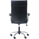 SIEGE FAUTEUIL DALLAS EN POLYURETHANE NOIR BASCULANT CENTRE DOSSIER CONTACT PERMANENT BLOCAGE 1 POSITION FIXE H 66CM /ASSISE L 4