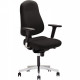 SIEGE FAUTEUIL ERGONOMIQUE BIZZI XXL SYNCHRONE DOS NOIR/ASSISE TISSU NON FEU M1 ET 1021,1 ET 2 NOIR DE L50X P40A47 CM AVEC TRANS