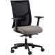 SIEGE FAUTEUIL ERGONOMIQUE ELEGANZE SYNCHRONE 4 BLOCAGES DOS NOIR/ASSISE TISSU GRIS DE L50XP45,5 CM REGLABLE HAUTEUR 46,5-59,5CM