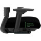 SIEGE FAUTEUIL ERGONOMIQUE SEATTLE SYNCHRONE DOSSIER RESILLE H60 REGLABLE EN NOIR /ASSISE TISSU NOIR DE L50X P46 A 51 CM AVEC TR