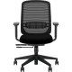 SIÈGE FAUTEUIL SYNCHRONE BLOCAGE 5 POSITIONS MIAMI NOIR DOSSIER RESILLE H62XL45 ASSISE L50XP45 CM HAUTEUR ASSISE DE 42 A 52CM