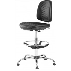 SIÈGE TECHNIQUE POLYURETHANE RESPIRANT DOSSIER REGLABLE EN HAUTEUR - ASSISE REGLAB.EN HAUTEUR DE 56 A 75CM