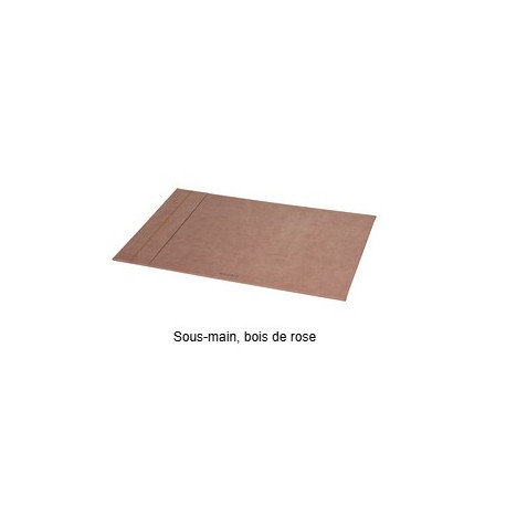 SOUS MAIN SIMILU CUIR L600X400XRABAT SUR LA GAUCHE BOIS DE ROSE  194481C