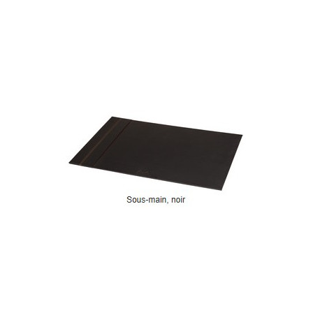 SOUS MAIN SIMILU CUIR L600X400XRABAT SUR LA GAUCHE NOIR 118806C
