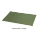 SOUS MAIN SIMILU CUIR L600X400XRABAT SUR LA GAUCHE SAUGE 19483C