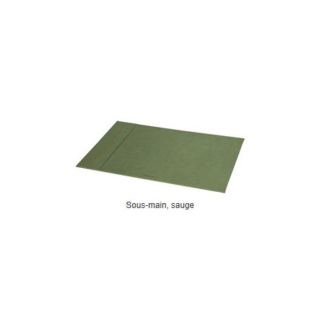 SOUS MAIN SIMILU CUIR L600X400XRABAT SUR LA GAUCHE SAUGE 19483C