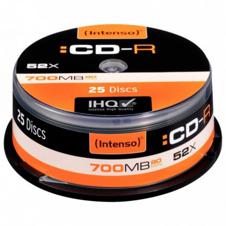 SPINDLE DE 25 CD-R INTENSO 700 MO 52X