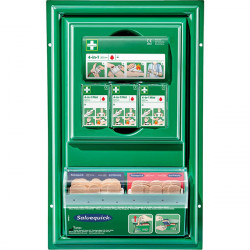 STATION DE PREMIERS SECOURS L25H40P5 CM  PANSEMENT+STOIP SANG+  (1XREF 835169+1 X REF 321869 1X907194 1X837249)  CEDERROTH