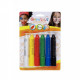 STICKS MAQUILLAGE A L'EAU GRIM'TOUT LOT DE 6 COL. BLANC JAUNE ROUGE VERT BLEU NOIR DEMAQUILLAGE EAU ET SAVON DÈS 4 ANS