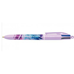 STYLO BILLE 4 COULEURS HYDRO PURPLE