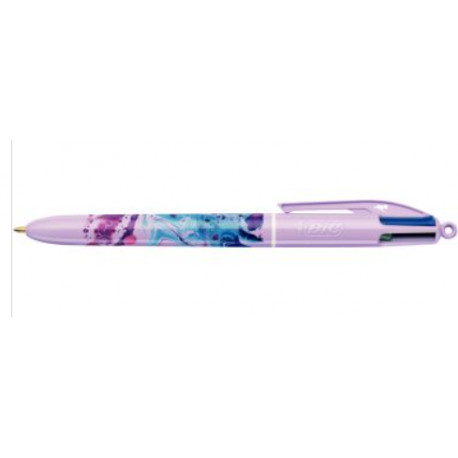 STYLO BILLE 4 COULEURS HYDRO PURPLE