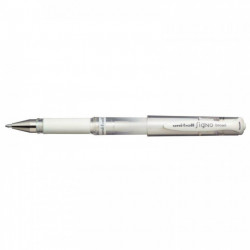 STYLO BILLE GEL UMN 153 BLANC UNIBALL UM153 BL POINTE 1MM