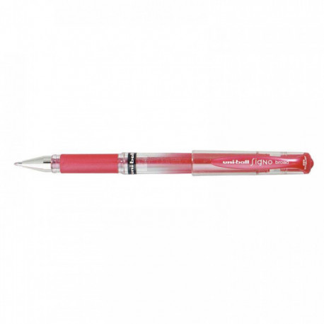 STYLO BILLE GEL UMN 153 ROUGE METAL POINTE 1 MM