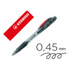 STYLO BILLE MARATHON BTE X10 RETRACTABLE PTE MOYENNE GRIP NOIR