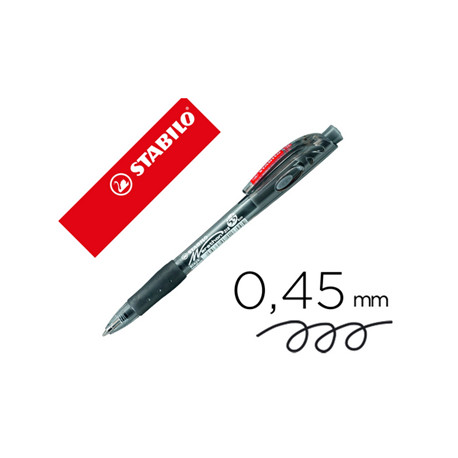 STYLO BILLE MARATHON BTE X10 RETRACTABLE PTE MOYENNE GRIP NOIR