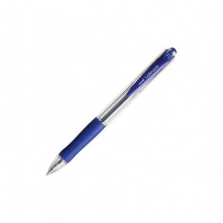 STYLO BILLE RÉTRACTABLE UNI LAKNOCK 1MM BLEU UNIBALL SN100/10 B