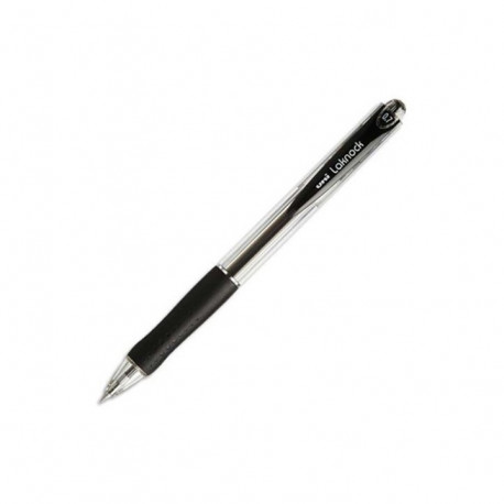 STYLO BILLE RETRACTABLE UNI LAKNOCK 1MM NOIR UNIBALL SN100/10 N