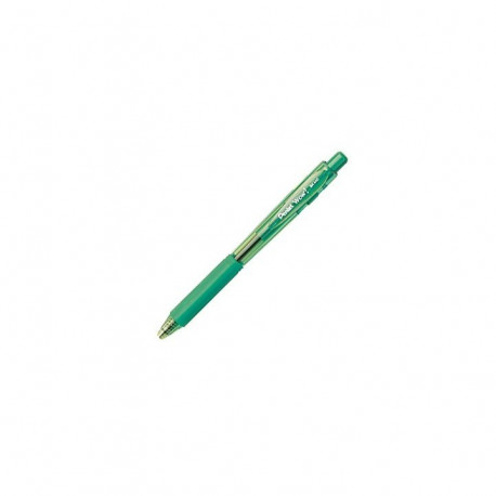 STYLO BILLE RETR.  'WOW' POINTE 1MM VERT PENTEL