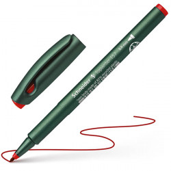 STYLO FEUTRE pointe moyenne TOPWRITER 157 ROUGE  ne seche pas ouvert SCHNEIDE 1