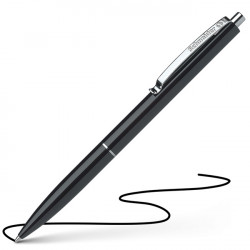 STYLO NOIR BILLE INFALSIFIABLE RÉTRACTABLE POINTE FINE